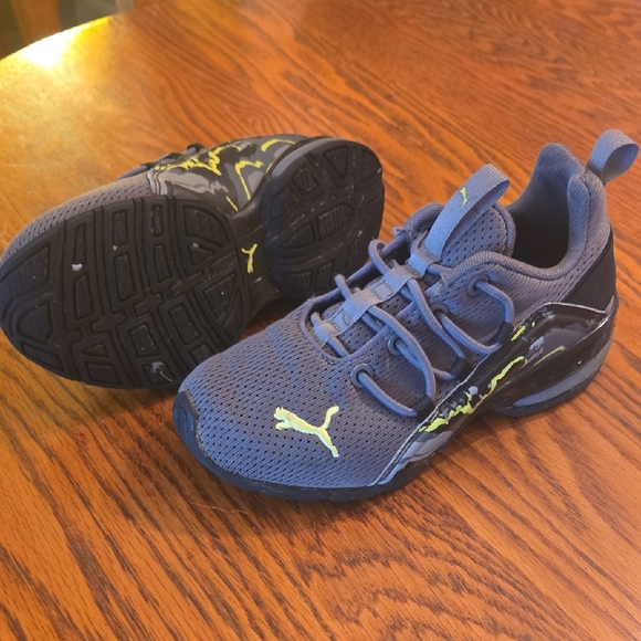 Puma Other - Puma Kids Grey and Neon Sneakers